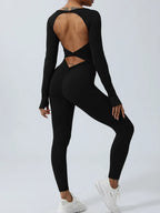 Combinaison de Sport Femme Dos Ouvert Sculptant
