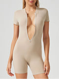 Combinaison Short Femme Zippée