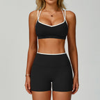 Set for Women - Tight-Fitting Backless Yoga Suit for Outdoor Fitness