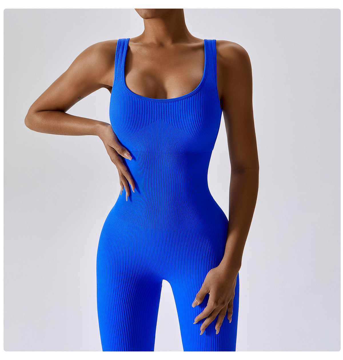 Combinaison de Sport Femme Côtelée