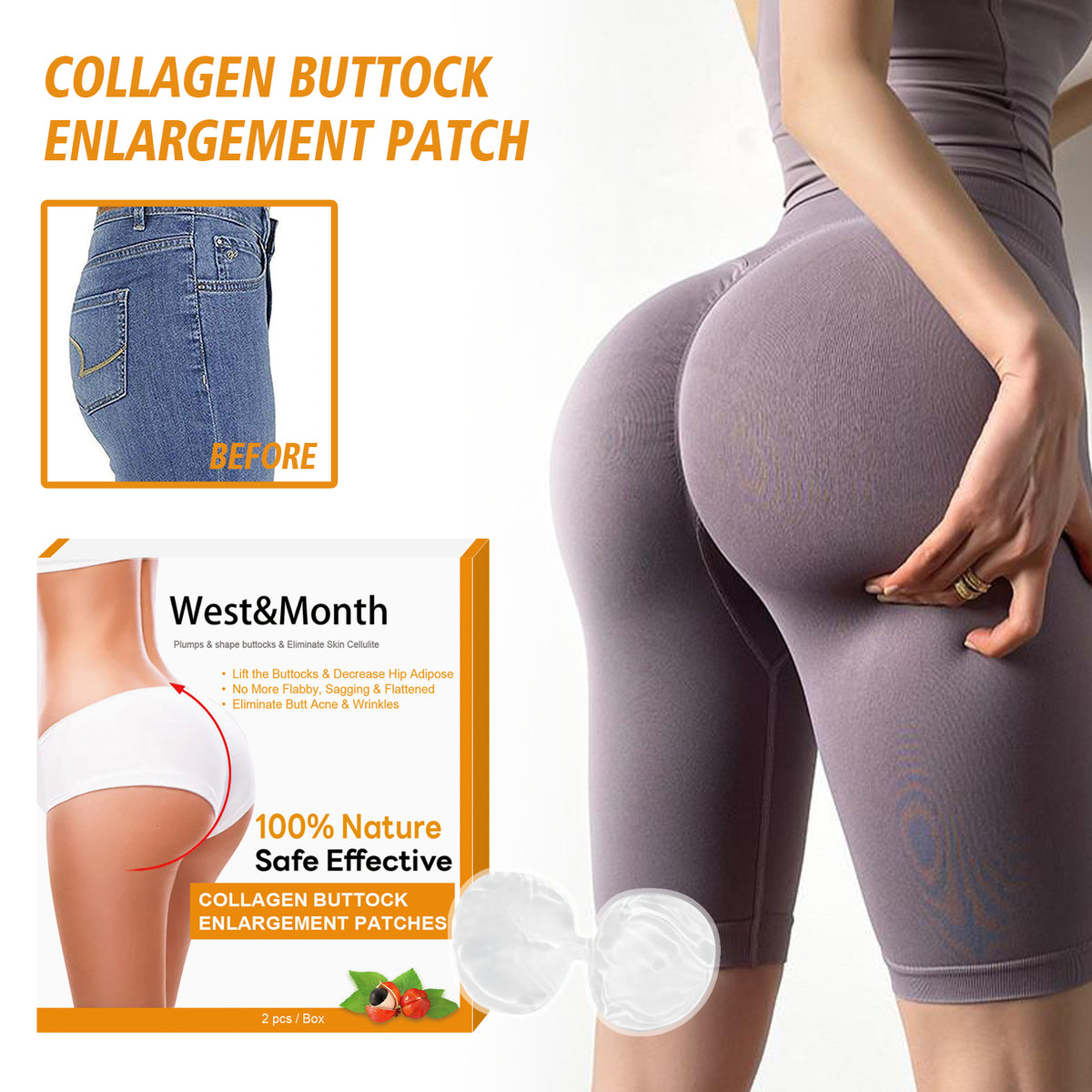 Collagen Butt Lift And Buttocks Firming Skin Patch