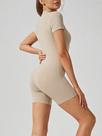 Combinaison Short Femme Zippée