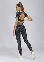 Ensemble de Sport Femme Sans Coutures – Legging Taille Haute & Brassière