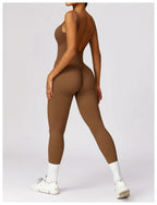 Combinaison de Sport Femme Dos Ouvert