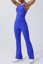 Combinaison de Sport Femme Évasée Dos Croisé