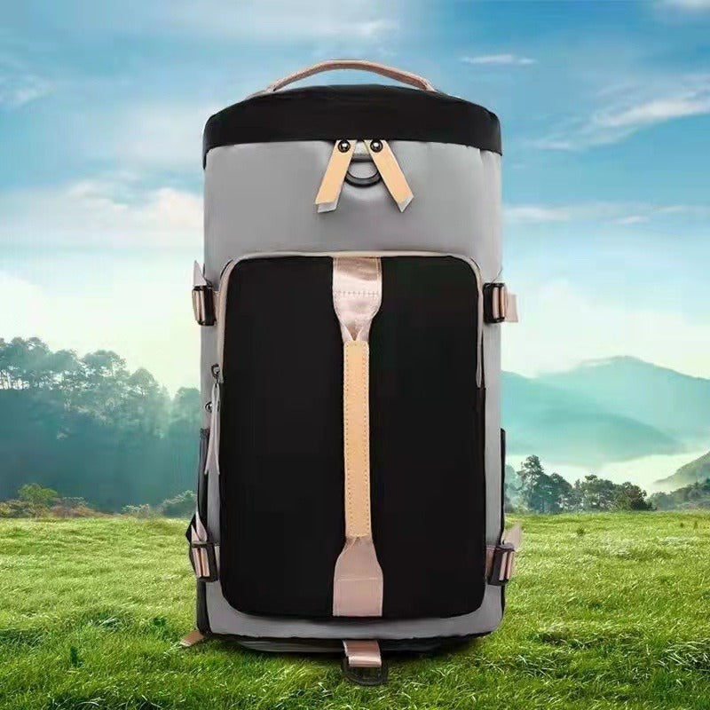 Nildras Gym Bag Backpack Fitness Bag with Shoe Compartment Outdoor Shoulder Gym Bag Student Sport Bag Travel Bag Daily