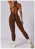 Combinaison de Sport Femme Dos en V