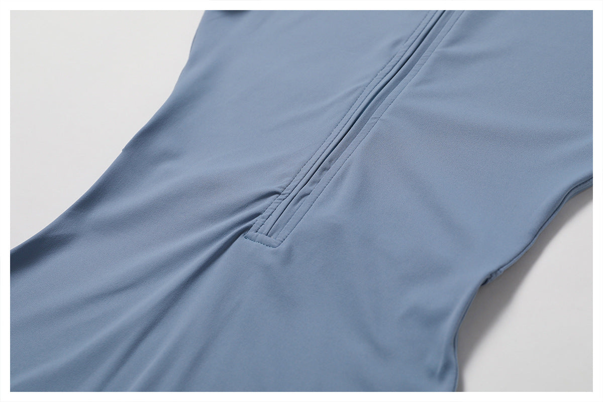 Combinaison Short Sculptante Zippée Sans Coutures