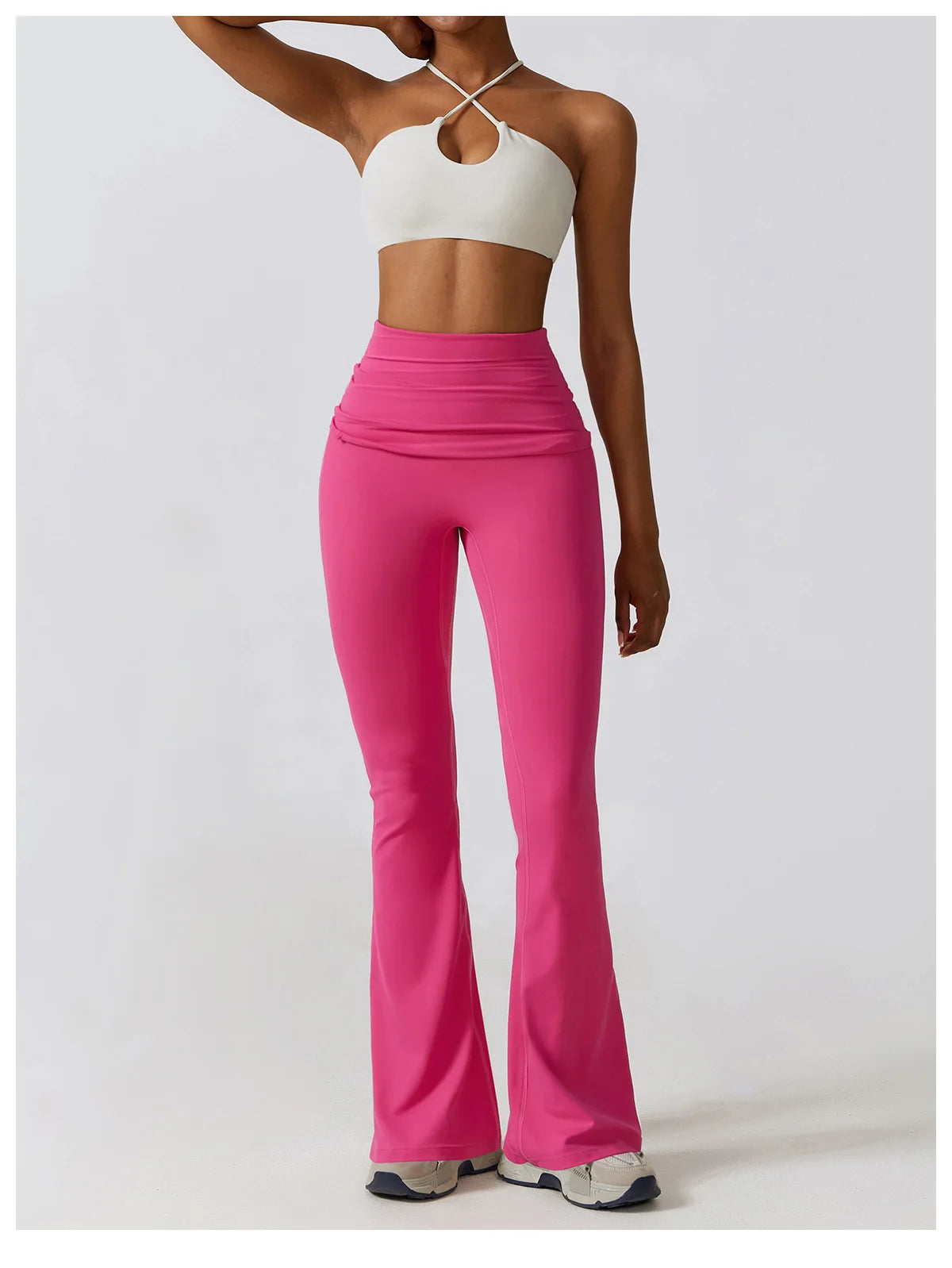 Combinaison Activewear Sculptante Évasée Dos Nu