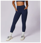 Legging de Sport Femme Taille Haute avec Poches