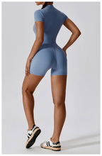Combinaison Short Sculptante Zippée Sans Coutures