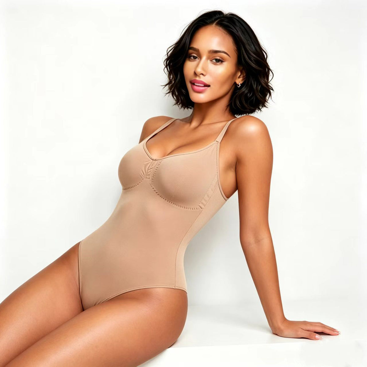 Nildras Seamless Skims Style Shapewear Cami, Sleeveless Bodycon Top with Tummy Control & Butt Lift
