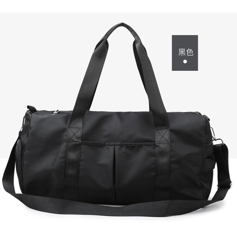 Nildras Sport Fitness Gym Bag with Shoe Compartment Travel Overnight Shoulder Weekender Duffel Bag