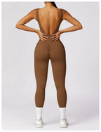 Combinaison de Sport Femme Dos Ouvert