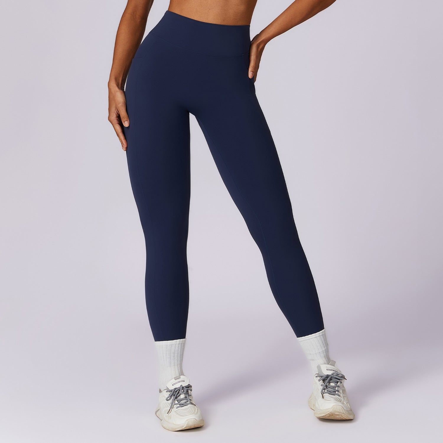 Legging de Sport Femme Taille Haute avec Poches