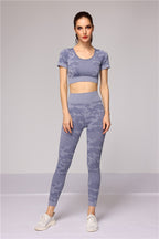 Ensemble de Sport Femme Sans Coutures – Legging Taille Haute & Brassière