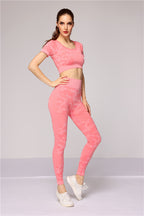 Ensemble de Sport Femme Sans Coutures – Legging Taille Haute & Brassière