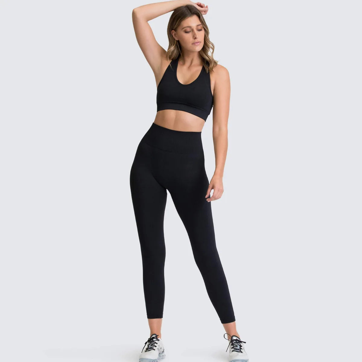 Ensemble Fitness Femme Sculptant – Legging Taille Haute